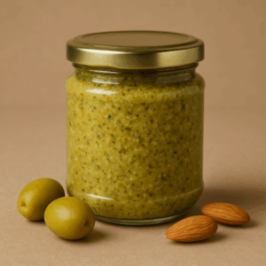 PATÉ DE ACEITUNA VERDE CON ALMENDRAS